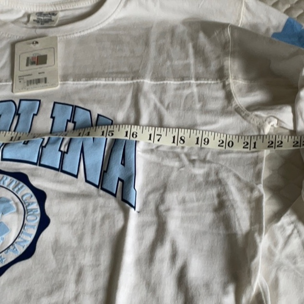 Carolina White Long Sleeve Logo Tee - Picture 10 of 11